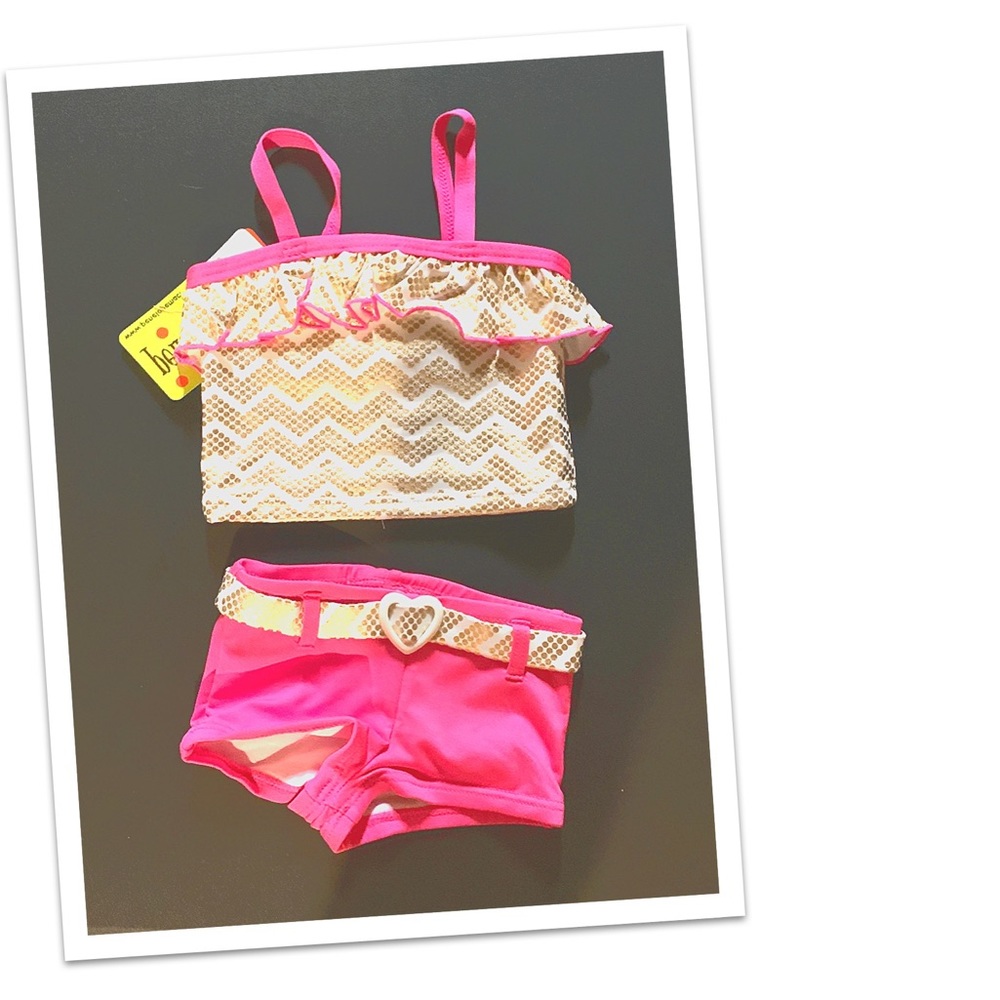 Cute toddler girls two piece bikini!!